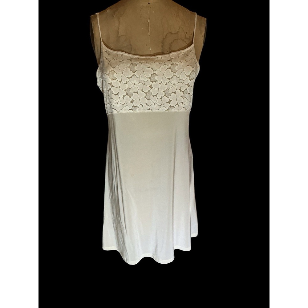 Vtg Banana Republic Slip Or Nightgown Lace Sz Lg